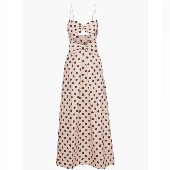 Zimmermann Dresses & Skirts - ZIMMERMANN Corsage Bow cutout linen maxi dress, size 0 / US 2-4, NWT